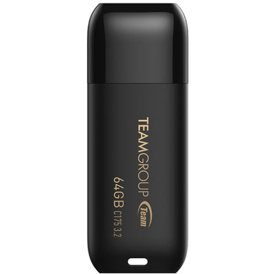 TC175364GB01 - TEAM C175 SERIES 64GB USB 3.2 GEN1 FLASH DRIVE BLACK