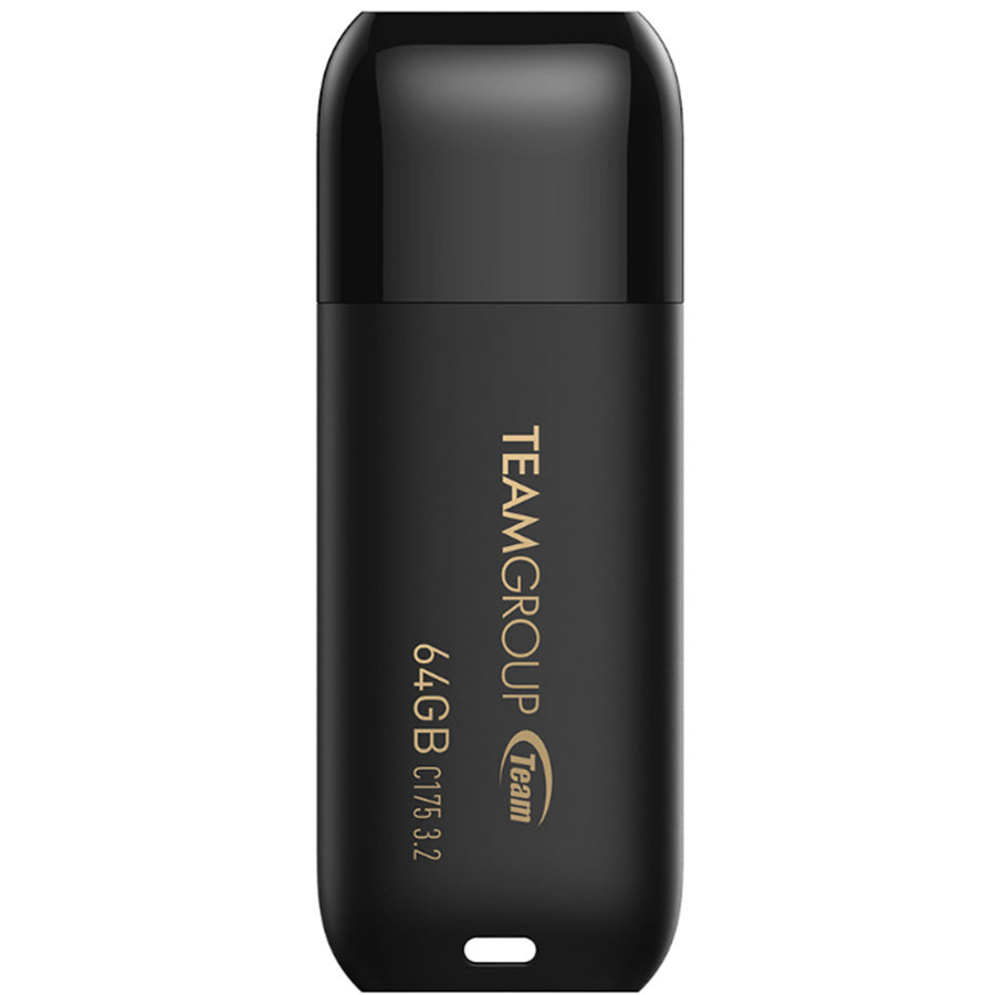 TC175364GB01 - TEAM C175 SERIES 64GB USB 3.2 GEN1 FLASH DRIVE BLACK