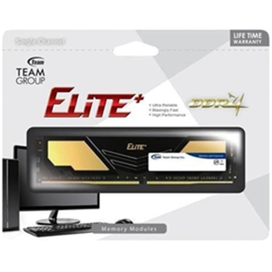 TPD416G3200HC2201 - TEAM ELITE PLUS 16GB 3200 DDR4 GAMING MEMORY with HEATSINK