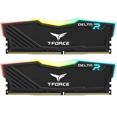 TF3D416G3200HC16CDC01 - TEAM T-FORCE DELTA RGB 16GB (2x8GB) 3200MHz CL16 DDR4 BLACK