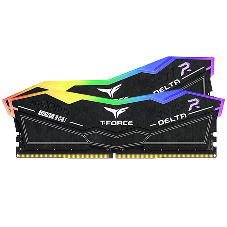 TeamGroup T-Force Delta RGB 32GB ( 2 X 16GB) DDR5 6000MT/s Desktop RAM Kit - Black