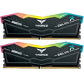 TeamGroup T-Force Delta RGB 32GB ( 2 X 16GB) DDR5 6000MT/s Desktop RAM Kit - Black — image 1
