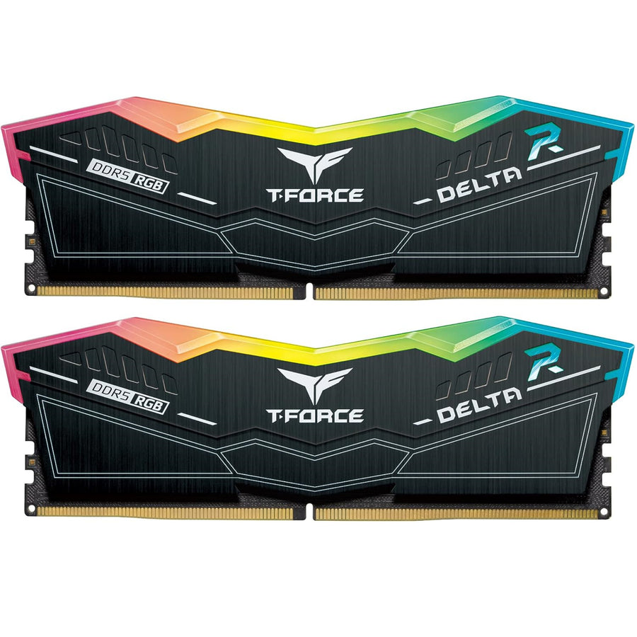 TeamGroup T-Force Delta RGB 32GB ( 2 X 16GB) DDR5 6000MT/s Desktop RAM Kit - Black
