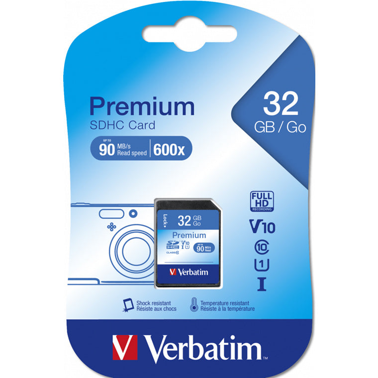 Verbatim Premium SDHC Class 10 Card 32GB