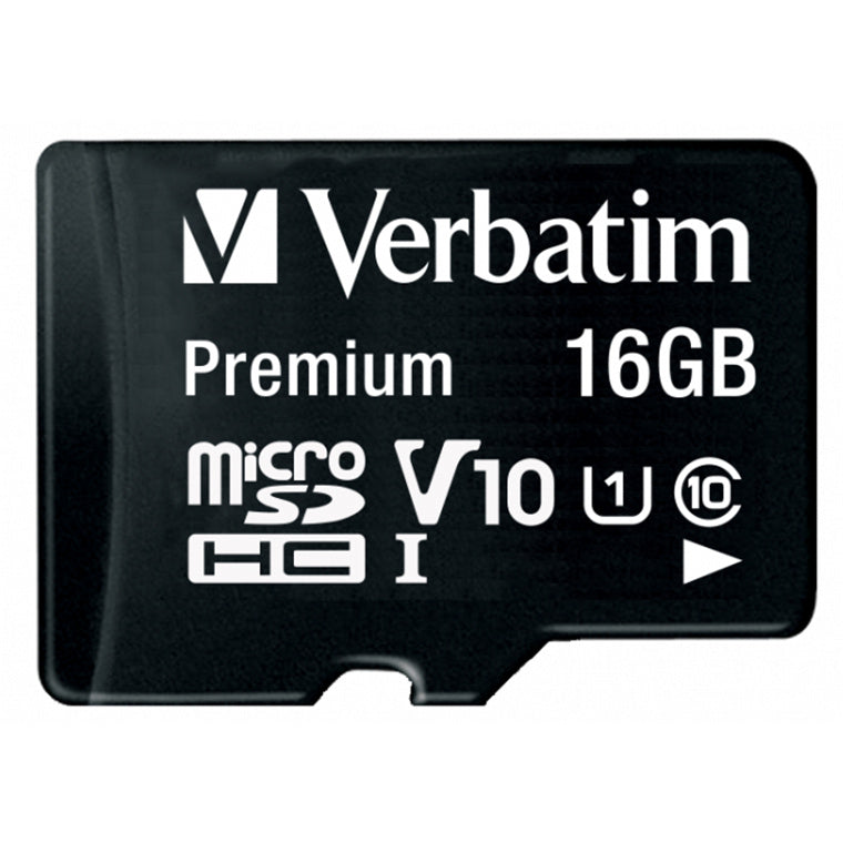 Verbatim  44082  Premium microSDHC Memory Card 16GB + adapter