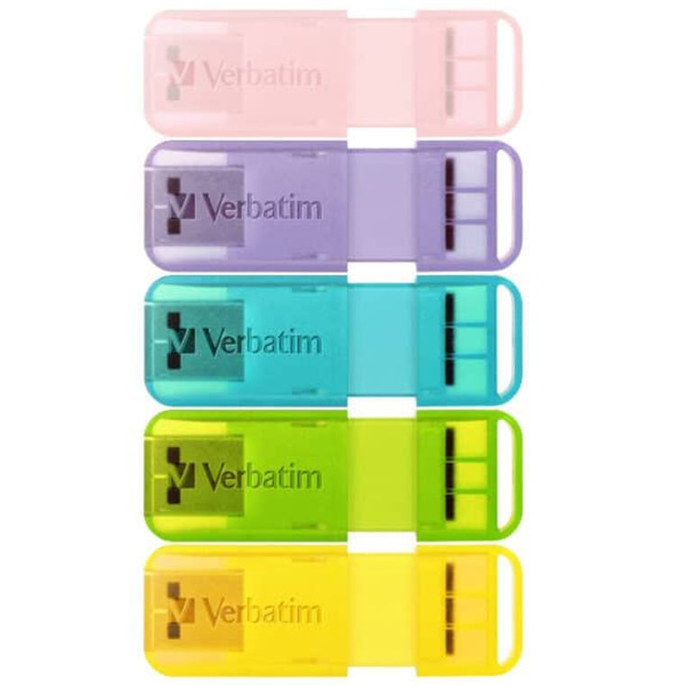 Verbatim 67030 POPUP USB 2.0 32GB 5 PACK-ASSRTD COLOURS