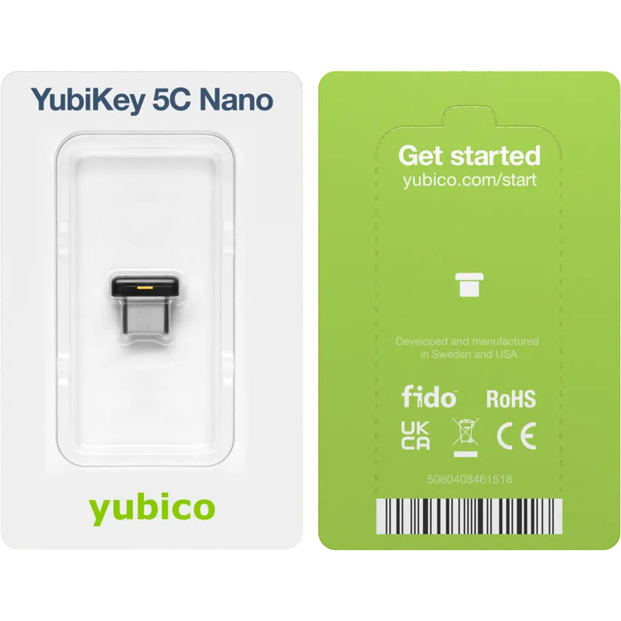 Yubico YubiKey 5C Nano - USB-C Multi-Protocol - v5.7 - 5060408461518