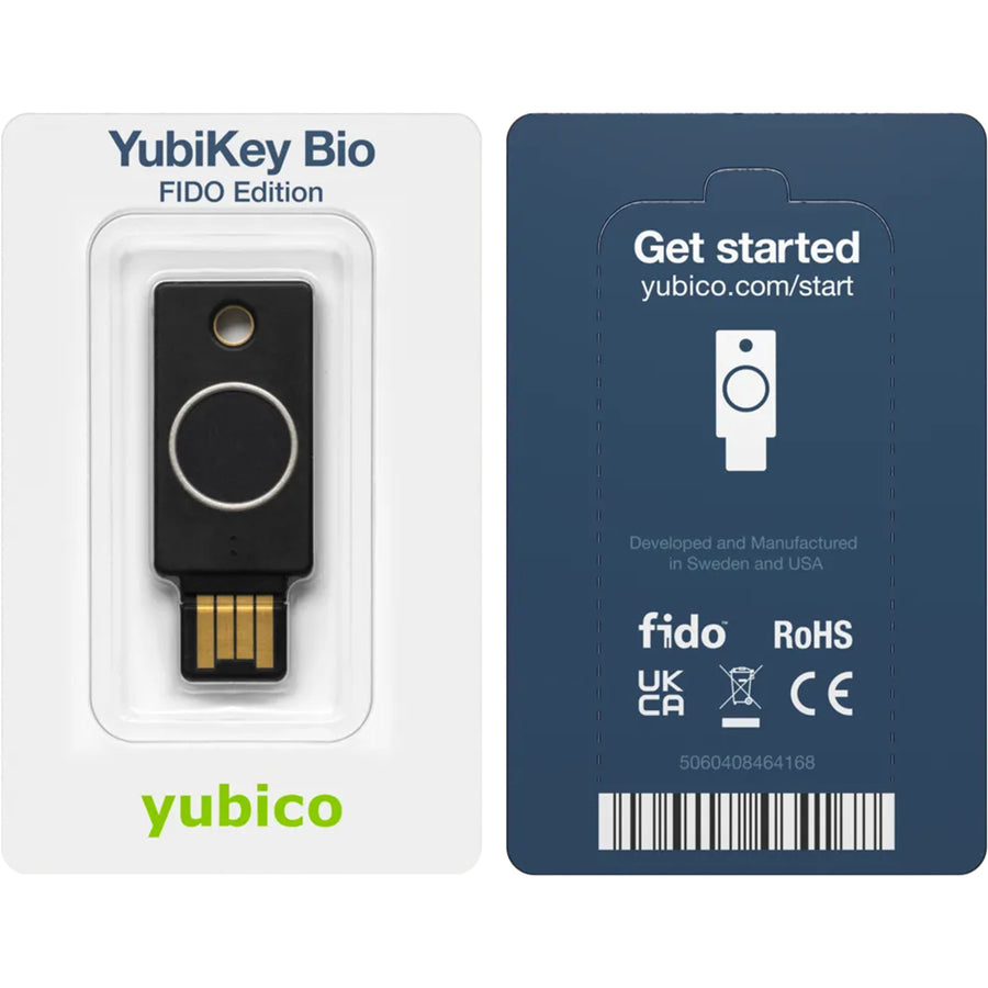 Yubico YubiKey Bio - FIDO Edition - USB-A FIDO Only - v5.7 - Biometric - 5060408464168