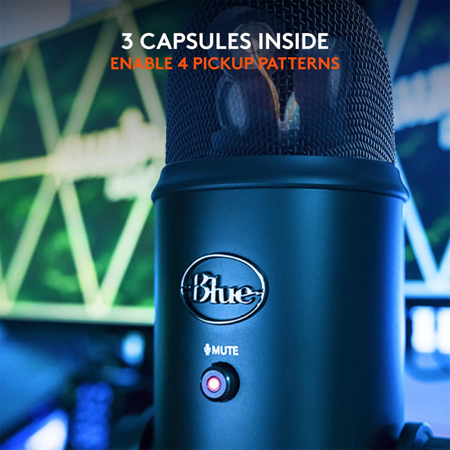 Logitech G Yeti 3-Capsule USB Microphone - Blackout