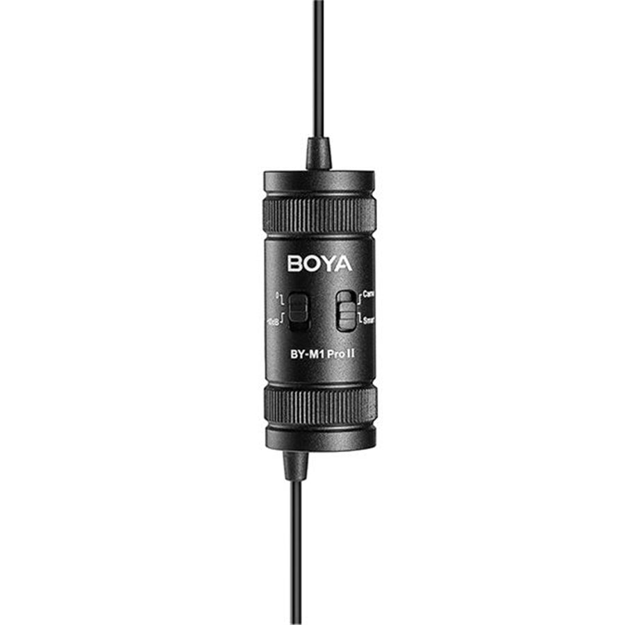 Boya BY-M1 PRO II Omnidirectional Lavalier Microphone Compatible with iPhone Android Smartphone DSLR Camera Camcorder Audio Recorder (20ft Cable)