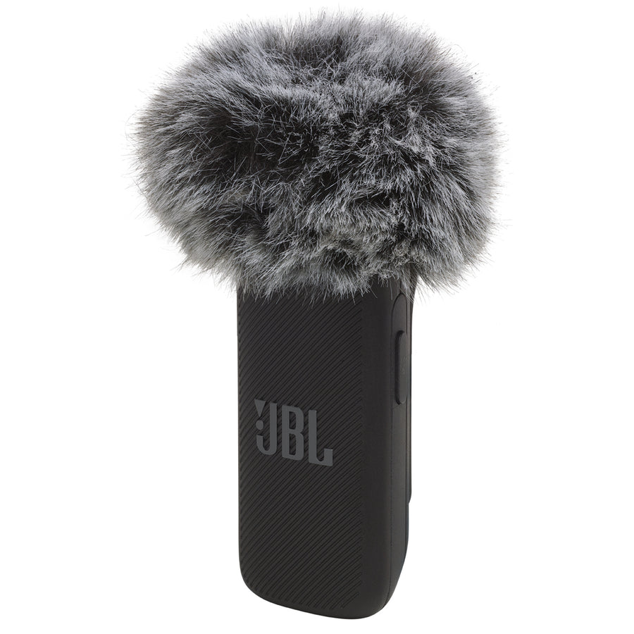 JBL Quantum Stream Wireless Clip-On Lapel Microphone System with USB-C Connector & Charging Case - Simple plug & play - Up to 100m range - Works with iPhone 15/16 series, Android & more with USB-C receiver - Up to 6hr battery/18hr with char