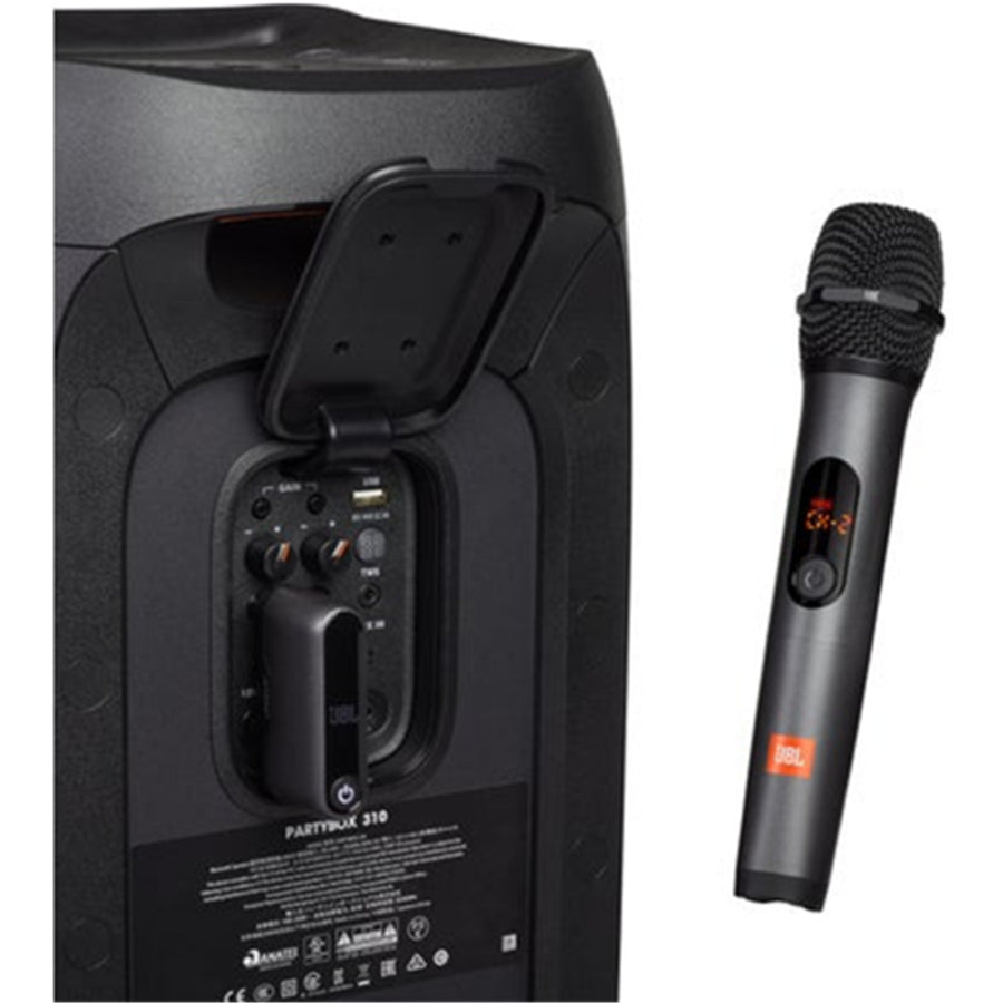 JBL Wireless Microphone System 2-pack - Black - Plug & Play with rechargeable UHF dual channel wireless receiver