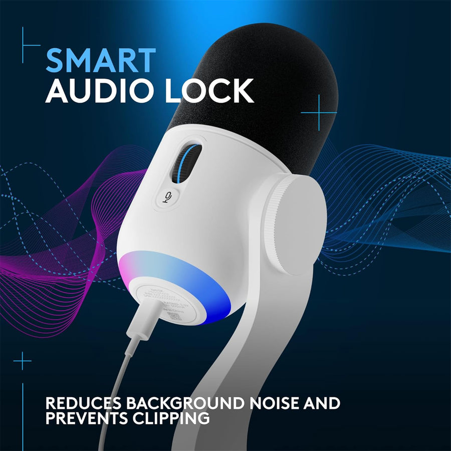 988-000578 - Logitech G Yeti GX Dynamic Gming Mic WHT