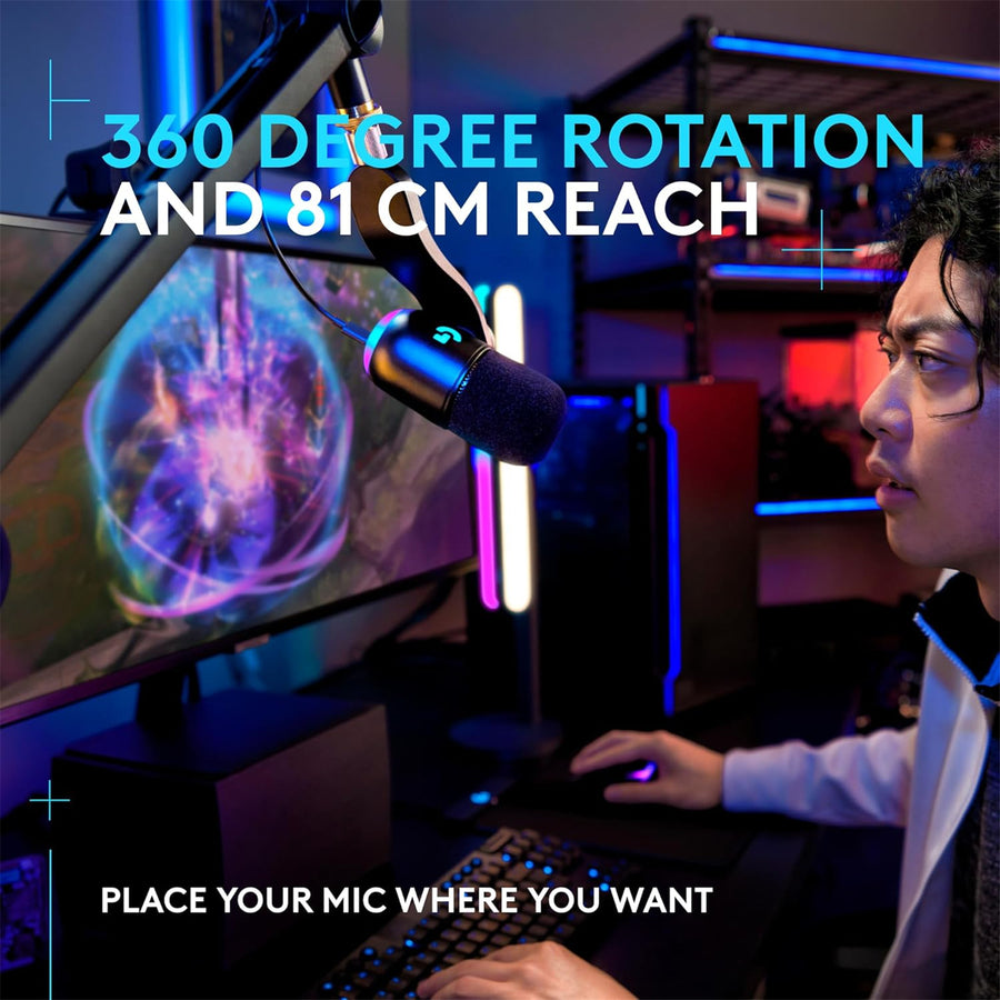 Logitech G Compass Premium Broadcast Boom Arm