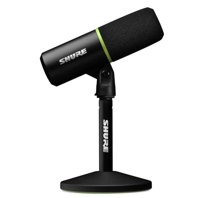 Shure MV6 Gaming Microphone, Dynamic USB-C Mic for laptops and computers for Video Games & Streaming - Desktop Stand, Background Noise Cancellation, Tap-to-Mute & 3.5mm Output for Real-Time Headphone M