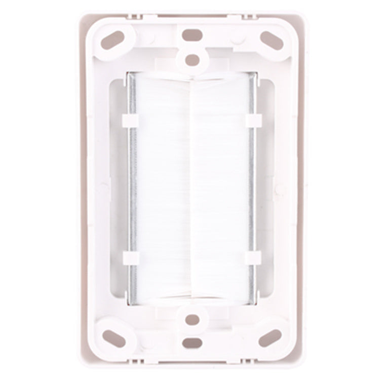 AFBB - AVS Brushed Wall Plate WHITE