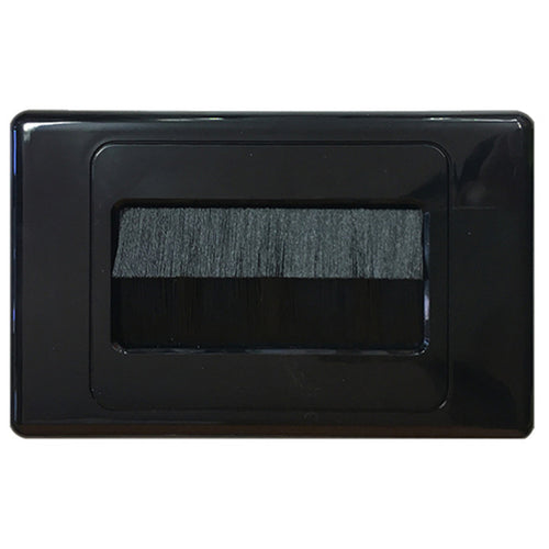 AVS Brushed Wall Plate BLACK