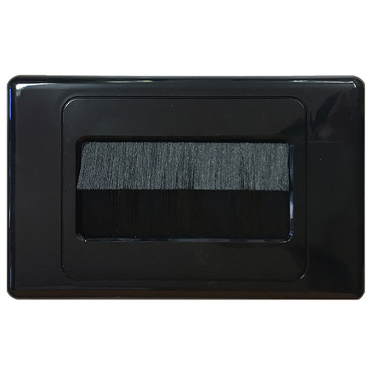 AFBBK - AVS Brushed Wall Plate BLACK