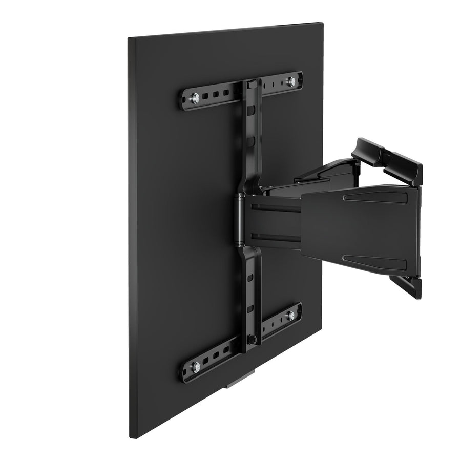 Brateck LPA79-464  43"-90" Full Motion Ultra-Slim TV Wall Mount Bracket. VESASupportupto600x400.Profile 19.5-250mm. Bubble Level Included. Tilt 7 Swivel. Max Load 50Kgs. Matte Black Colour