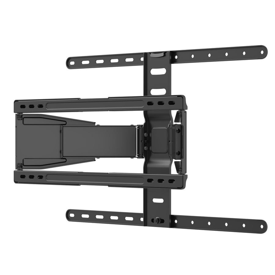Brateck LPA79-464  43"-90" Full Motion Ultra-Slim TV Wall Mount Bracket. VESASupportupto600x400.Profile 19.5-250mm. Bubble Level Included. Tilt 7 Swivel. Max Load 50Kgs. Matte Black Colour
