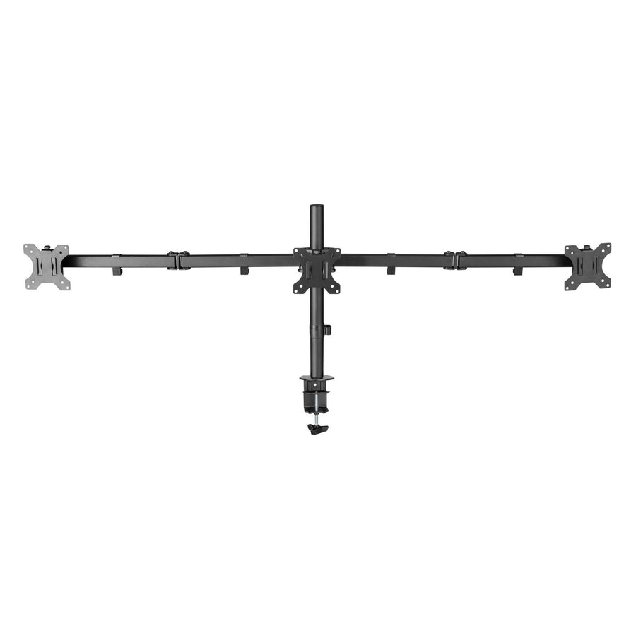 BRATECK LDT12-C034N – 13-27 Zoll Dreifach-Monitor Economy-Tischhalterung abnehmbare VESA max. 7 kg pro Monitor