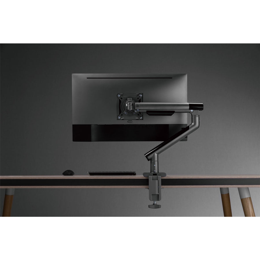 BRATECK LDT49-C012-SG - 17-32'' Premium Slim Aluminium Spring-Assisted Desk Mount Monitor Arm.