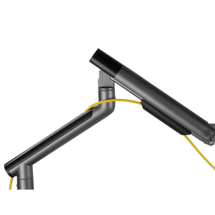BRATECK LDT49-C024-SG - 17-32'' Dual Premium Slim Aluminium Spring-Assisted Desk Mount Monitor Arm.
