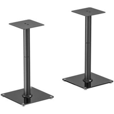 Brateck  BS-76M 24" Aluminium / Glass Floor Standing BookShelf Speaker Stands - Sold as a Pair