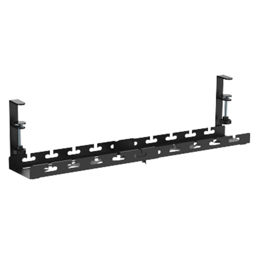 BRATECK CC11-10-2 - Extendable Clamp-On Under Desk Cable Management Tray Clamp Mounting