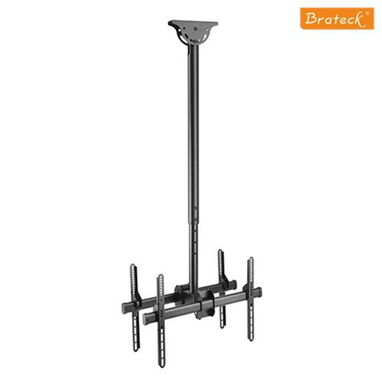 BRATECK PLB-CE946-01LD - 37''-75'' Dual ceiling mount bracket for commercial signage MAX weight 90Kgs (2x45kgs).