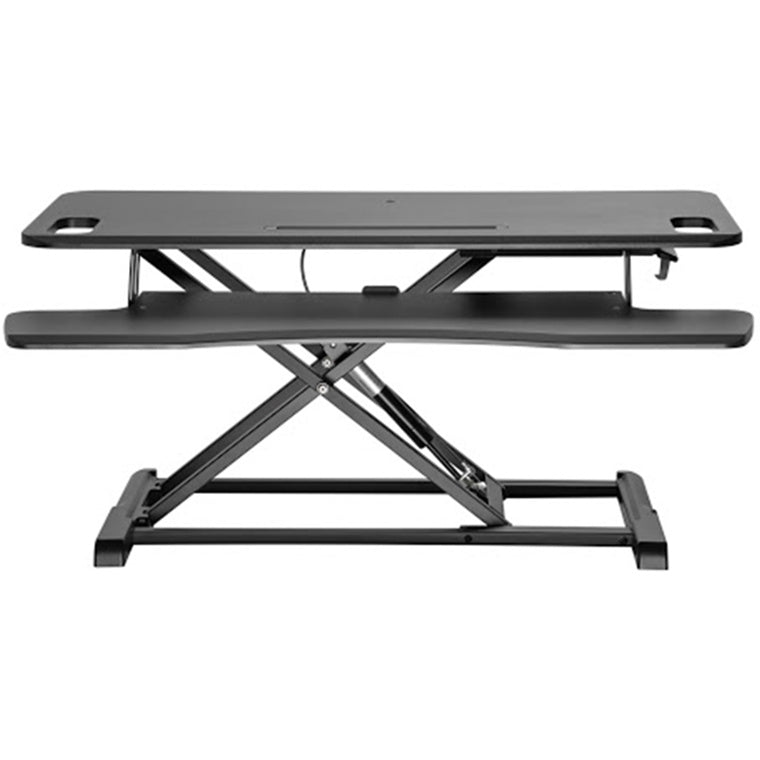 BRATECK DWS28-02NBLK - Gas-Spring Scissor Lift Desktop Sit-Stand Workstation Height Adjustable 110-505mm