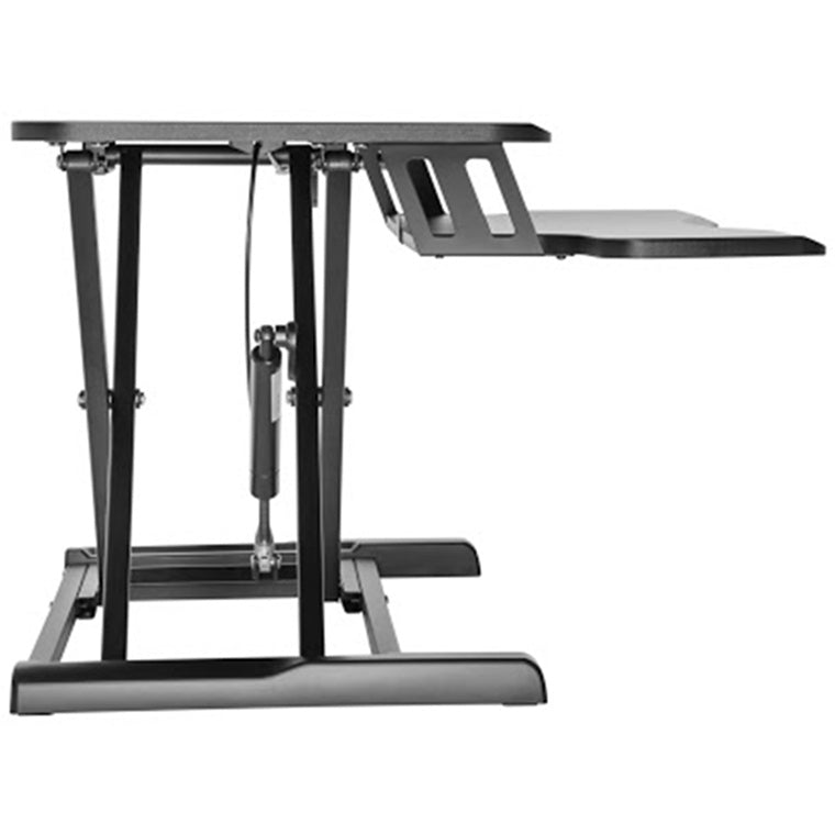 BRATECK DWS28-02NBLK - Gas-Spring Scissor Lift Desktop Sit-Stand Workstation Height Adjustable 110-505mm