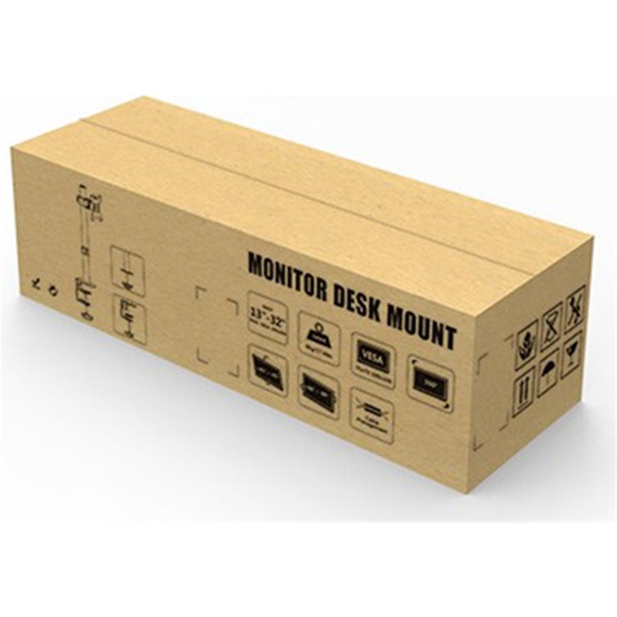 BRATECK LDT12-C01 - 13''-32'' Single Monitor Desk Mount Max Load 8kgs Includes Clamp & Grommet