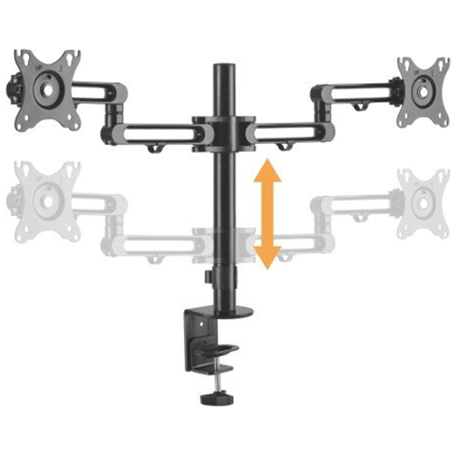 BRATECK LDT30-C012 - 17-32'' Single Monitor Desk Articulating Mount Arm Bracket Free-Tilting Design Clamp