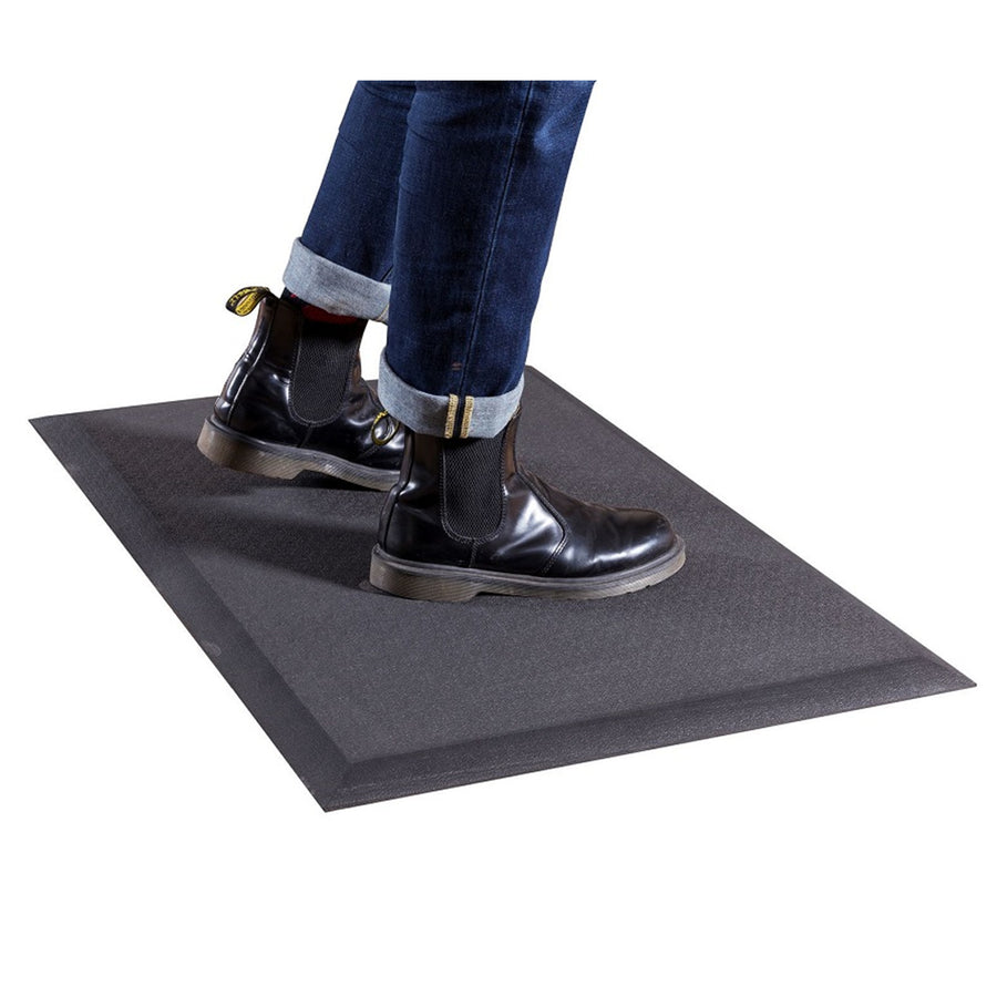 BRATECK STM03-3 - Ergonomic Anti-Fatigue Standing Mat Anti-Slip Surface Trip-Resistant Beveled Edge.
