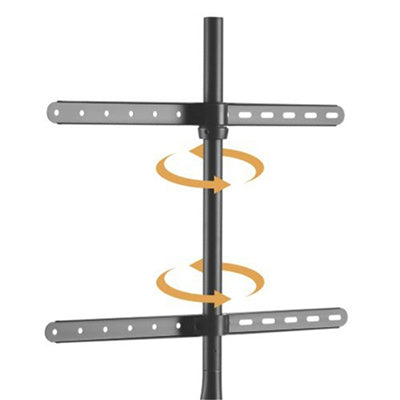 BRATECK FS12-46F - 45-65'' Artistic Easel Studio TV Floor Stand Includes Anti-slip Rubber Pads. Weight