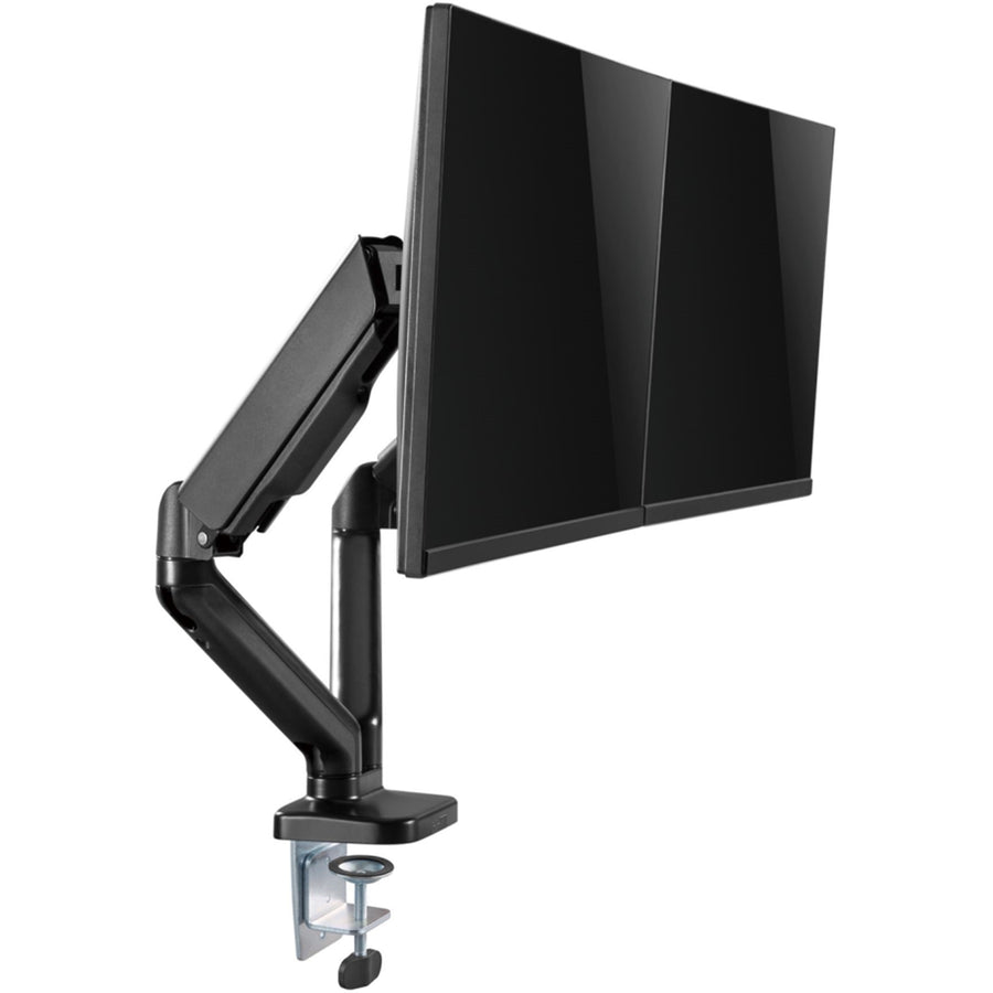 BRATECK LDT46-C024 – Eleganter Dual-Monitorarm für 17"-32" Monitore mit Gegengewicht, max. Traglast bis zu 9 kg pro Arm.