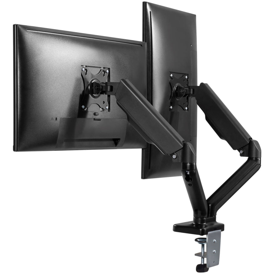 BRATECK LDT46-C024 – Eleganter Dual-Monitorarm für 17"-32" Monitore mit Gegengewicht, max. Traglast bis zu 9 kg pro Arm.