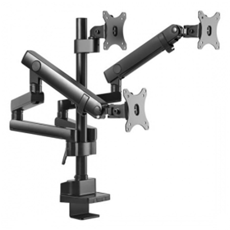 BRATECK LDT20-C036P - 17''-27'' Triple Monitor Spring-Assisted Mount Bracket Max load 7kg per Arm. Max Arm