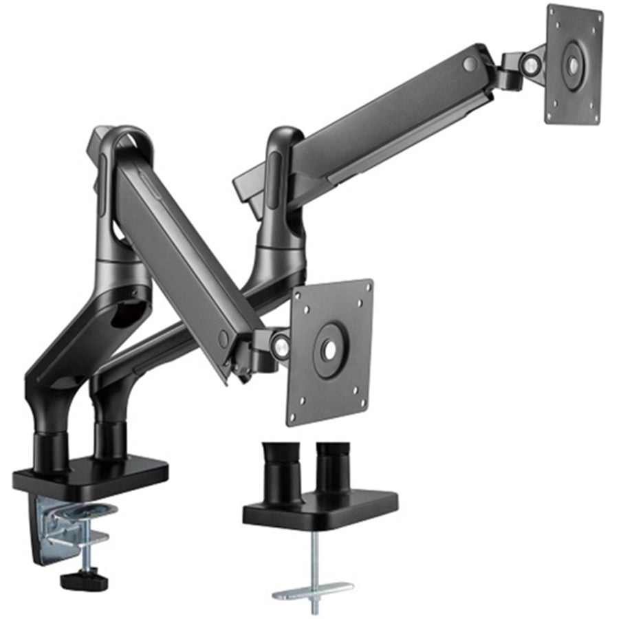 BRATECK LDT50-C024 - 17''-32'' Premium Aluminium Dual Spring-Assist Desk Mount Monitor Arm. Supports VESA