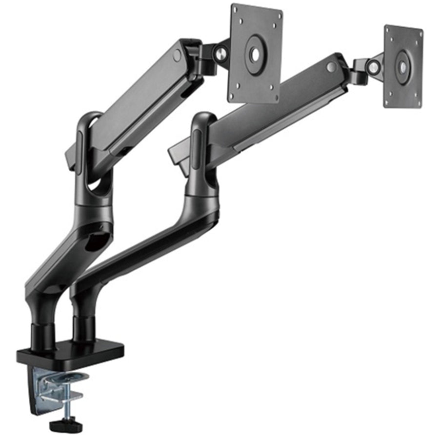 BRATECK LDT50-C024 - 17''-32'' Premium Aluminium Dual Spring-Assist Desk Mount Monitor Arm. Supports VESA