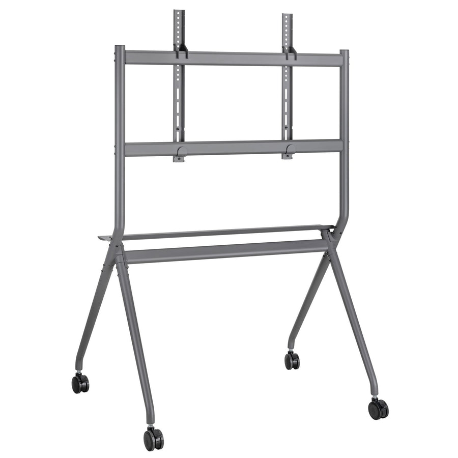 BRATECK TTF15-68FW - 50-86'' Heavy-Duty Studio TV Cart/Trolley Up to 120Kgs Inc Large 75mm Caster Wheels
