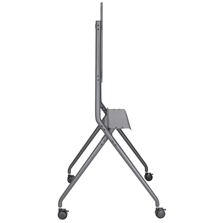 BRATECK TTF15-68FW - 50-86'' Heavy-Duty Studio TV Cart/Trolley Up to 120Kgs Inc Large 75mm Caster Wheels