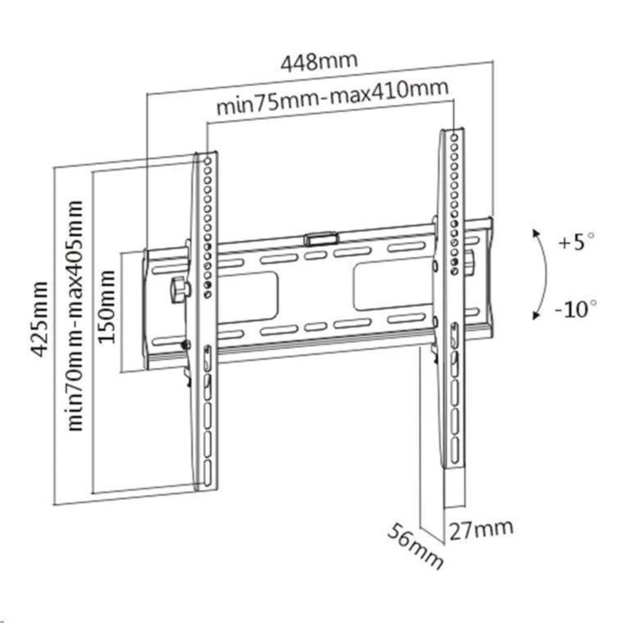 Bracom TV bracket. Fit for most 32"-55" LED, 3D LED, LCD, Plasma TVs