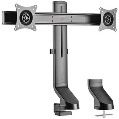 BRATECK LDT21-C02 – 17-27" Dual-Monitor-Tischhalterung Steh/Sitz-Arbeitsplatz kompatibel. Max. Belastung 7 kg.
