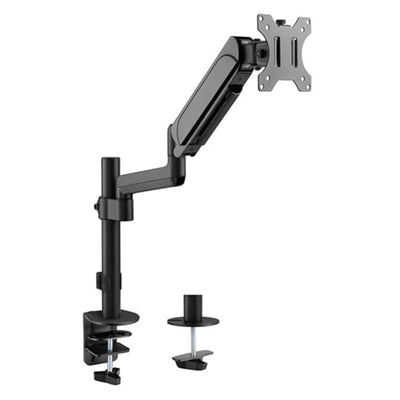 BRATECK LDT48-C012 - 17''-32'' Pole-Mounted Gas Spring Single Monitor Desk Bracket w/ Detachable Plate