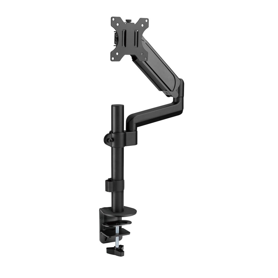 BRATECK LDT48-C012 - 17''-32'' Pole-Mounted Gas Spring Single Monitor Desk Bracket w/ Detachable Plate