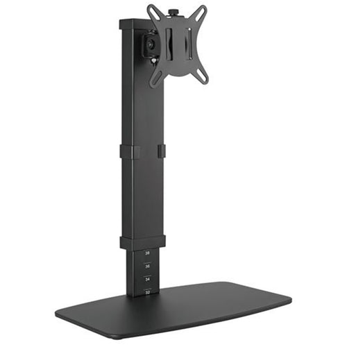 Brateck LDT67-T01.BLK 17"-32" Single Screen Vertical Lift SteelMonitorStand.10 View Height Settings, Free Tillt Design. Non-Skid Silicone Base Pads. Cable Management. 360  Rotary Slide-in VESA Plate. Black
