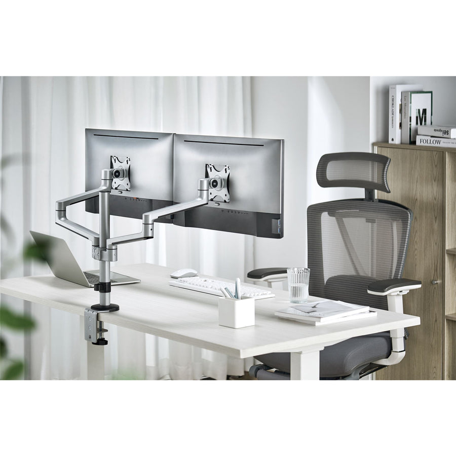 BRATECK LDT72-C024 - 17''-32'' Dual Arm Premium Articulating Monitor Mount Arm Extension 447mm