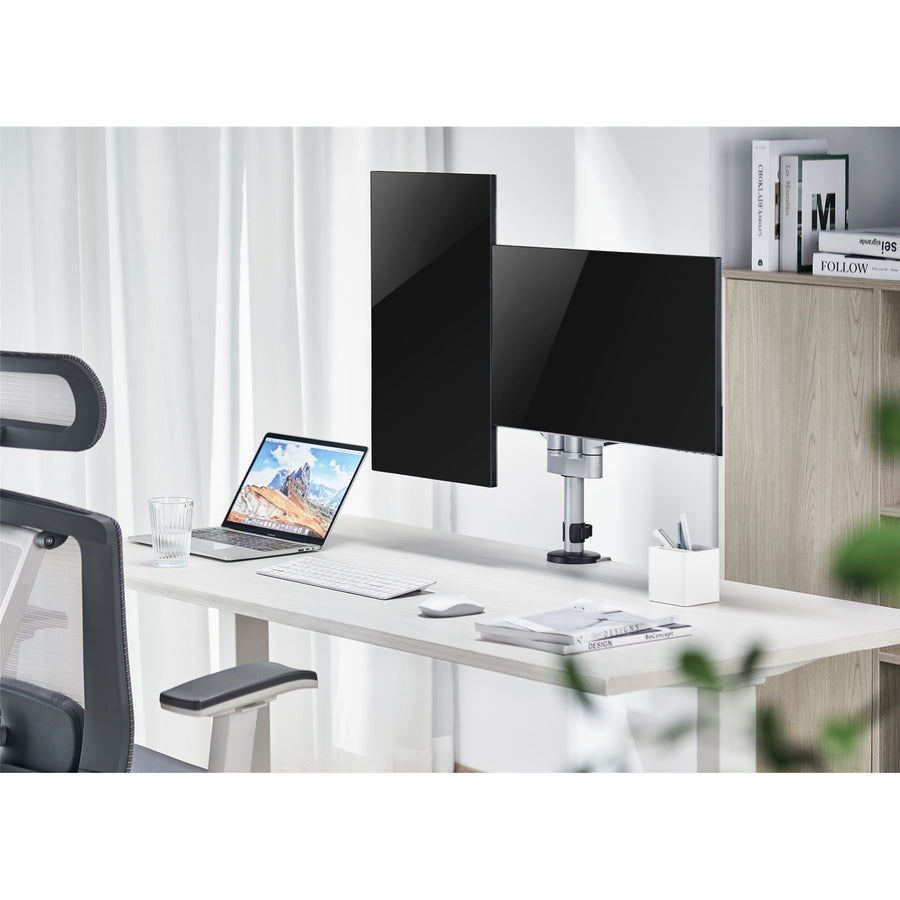 BRATECK LDT72-C024 - 17''-32'' Dual Arm Premium Articulating Monitor Mount Arm Extension 447mm